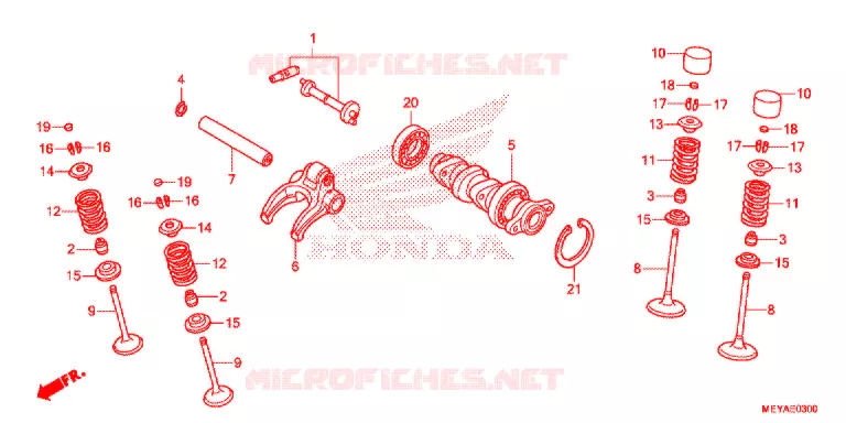 NOKKENAS/KLEP Honda MOTO 450 CRF 2018  CRF450XH