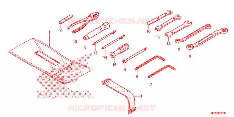GEREEDSCHAP/ACCUVAK Honda MOTO 1800 GOLD-WING 2017  GL1800H