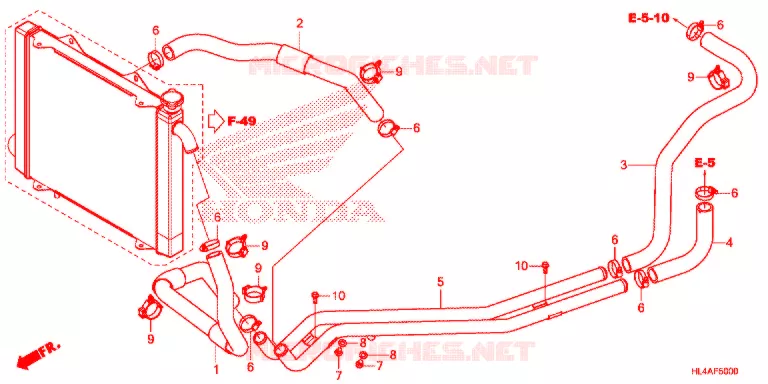 WATERSLANG Honda ATV 1000 PIONEER 2017  SXS1000M3PH