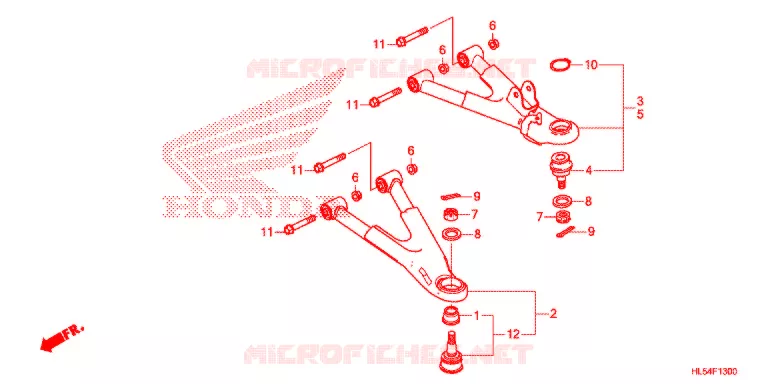 VOOR ARM Honda ATV 500 PIONEER 2017  SXS500MH