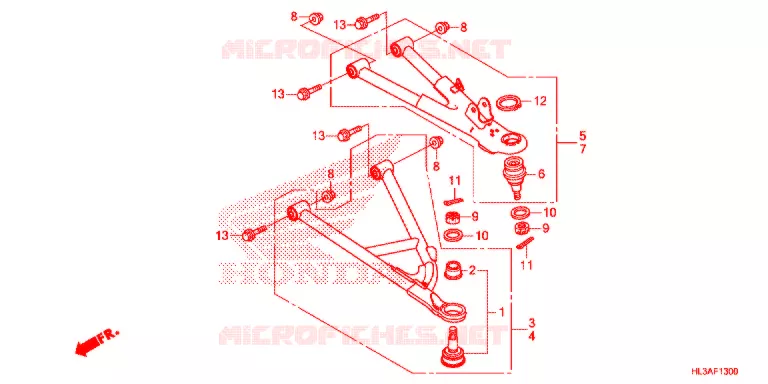 VOOR ARM Honda ATV 700 PIONEER 2017  SXS700M4DH