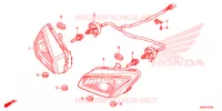 KOPLAMP voor Honda TRX 250 FOURTRAX RECON Electric Shift 2017