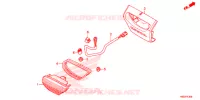 ACHTERLICHT(2) voor Honda TRX 250 FOURTRAX RECON Electric Shift 2017