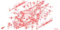 FRAME CHASSIS voor Honda TRX 250 FOURTRAX RECON Electric Shift 2017