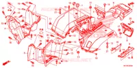 ACHTER STROOMLIJNKAP voor Honda FOURTRAX 420 RANCHER 4X4 AT DCT IRS EPS BLACK 2017