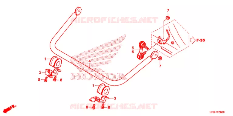 STABILISATOR Honda ATV 500 FOURTRAX 2017  TRX500FA6H