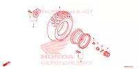 ACHTER WIEL voor Honda FOURTRAX 500 FOREMAN ES PS 2017