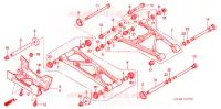 ACHTER ARM voor Honda FOURTRAX 650 RINCON 2004