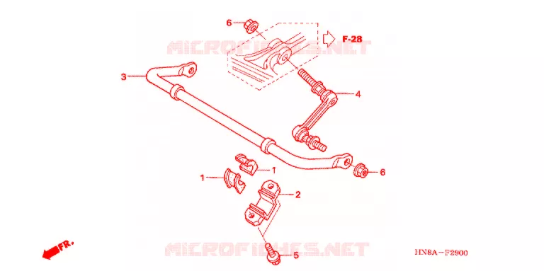 STABILISATOR Honda ATV 680 FOURTRAX 2009  TRX680FA9