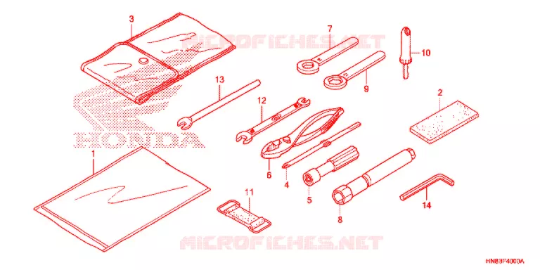 GEREEDSCHAP/ACCUVAK Honda ATV 680 FOURTRAX 2010  TRX680FAA