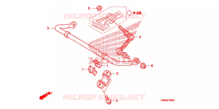 STABILISATOR Honda ATV 680 FOURTRAX 2010  TRX680FAA