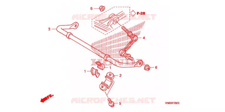 STABILISATOR Honda ATV 680 FOURTRAX 2012  TRX680FAC