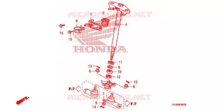 STURING AS Honda ATV 680 FOURTRAX 2013  TRX680FAD