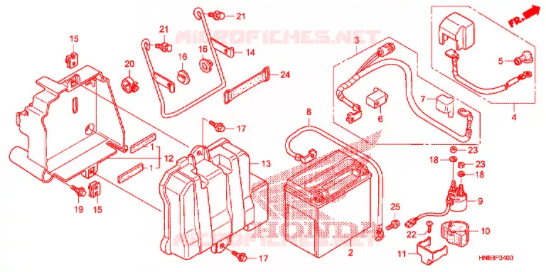GEREEDSCHAP/ACCUVAK Honda ATV 680 FOURTRAX 2013  TRX680FAD