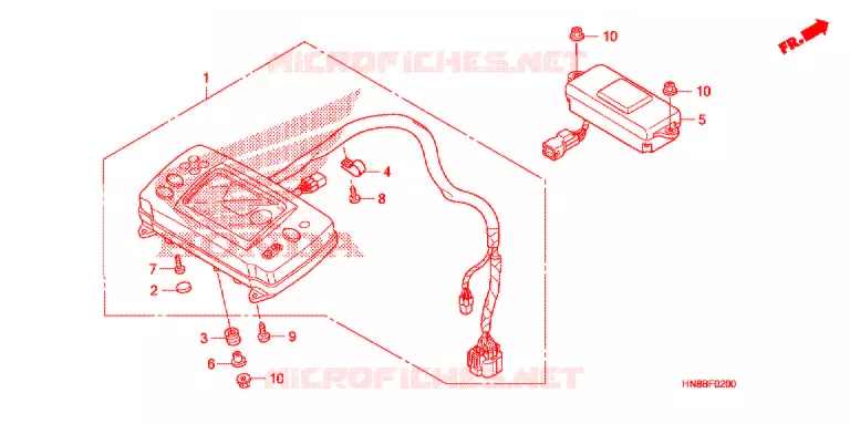 COMBINATIEMETER Honda ATV 680 FOURTRAX 2016  TRX680FAG