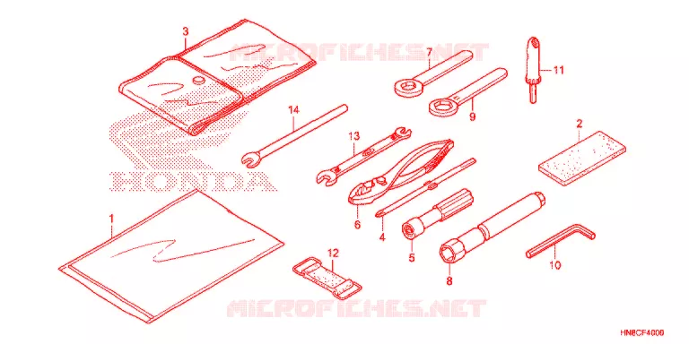 GEREEDSCHAP/ACCUVAK Honda ATV 680 FOURTRAX 2017  TRX680FAH