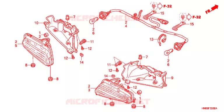 ACHTERLICHT(2) Honda ATV 680 FOURTRAX 2007  TRX680FGA7