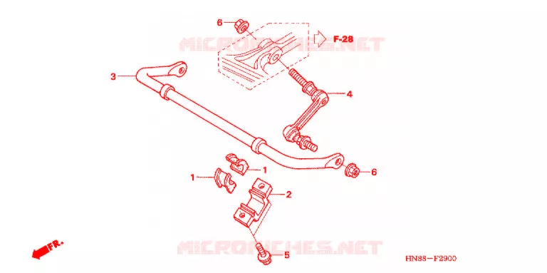STABILISATOR Honda ATV 680 FOURTRAX 2007  TRX680FGA7