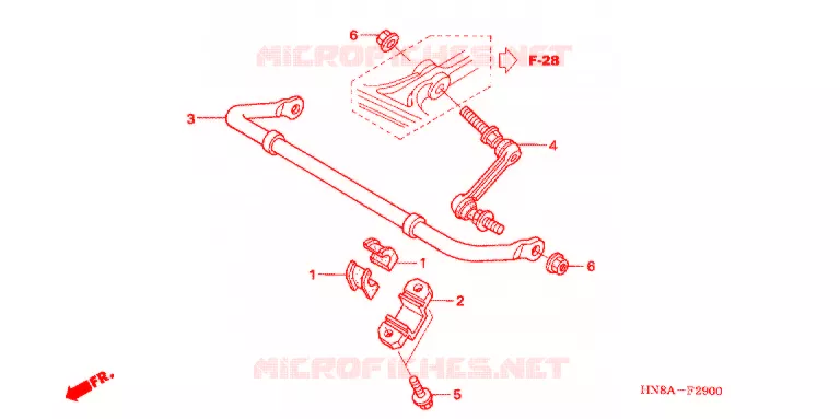 STABILISATOR Honda ATV 680 FOURTRAX 2009  TRX680FGA9