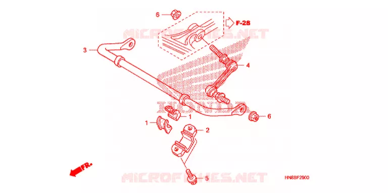STABILISATOR Honda ATV 680 FOURTRAX 2010  TRX680FGAA