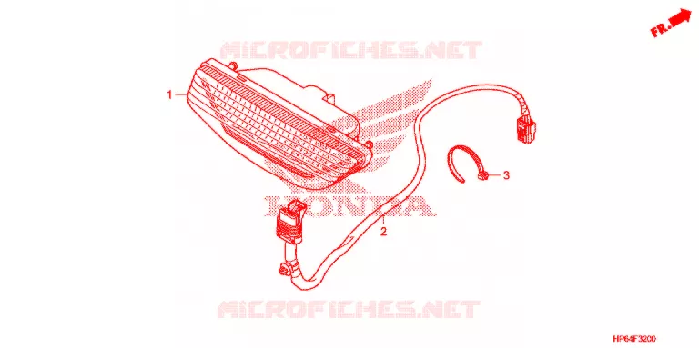 ACHTERLICHT(2) Honda ATV 700 FOURTRAX 2009  TRX700XX9