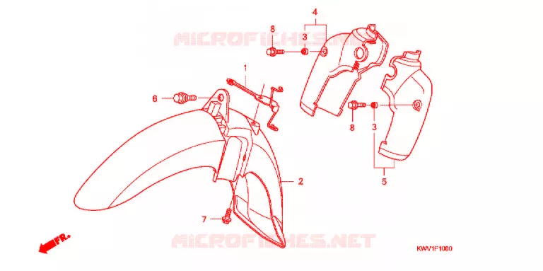 VOORSPATBORD Honda MOTO 110 CUB 2017  C110B