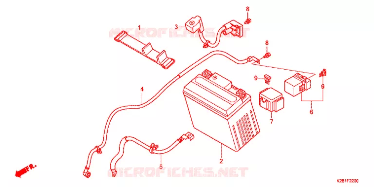 GEREEDSCHAP/ACCUVAK Honda MOTO 125 CRF 2018  CRF125FBE