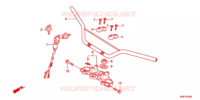 HENDEL PIJP Honda MOTO 125 CRF 2015  CRF125FBE