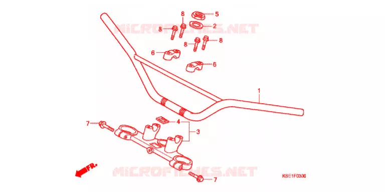 HENDEL PIJP/BOVENSTE BRUG (2) Honda MOTO 150 CRF 2008  CRF150R8