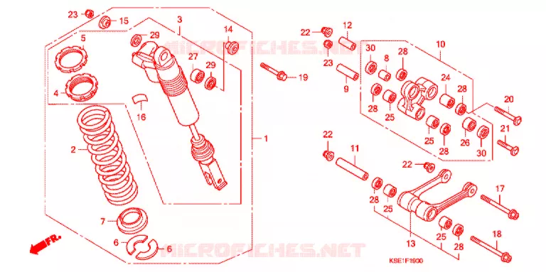 ACHTER KUSSEN(2) Honda MOTO 150 CRF 2008  CRF150RB8