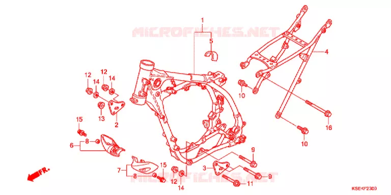 FRAME CHASSIS Honda MOTO 150 CRF 2014  CRF150RBE
