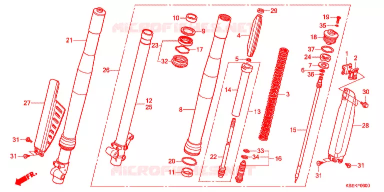 VOOR VORK Honda MOTO 150 CRF 2013  CRF150RD