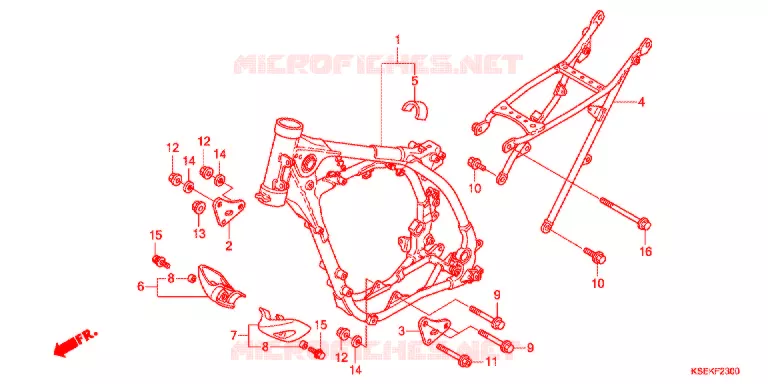 FRAME CHASSIS Honda MOTO 150 CRF 2017  CRF150RE