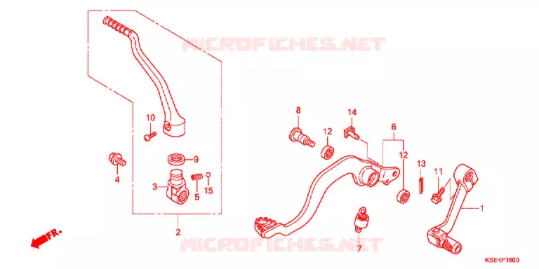 PEDAAL/KICKSTARTER ARM Honda MOTO 150 CRF 2017  CRF150RE