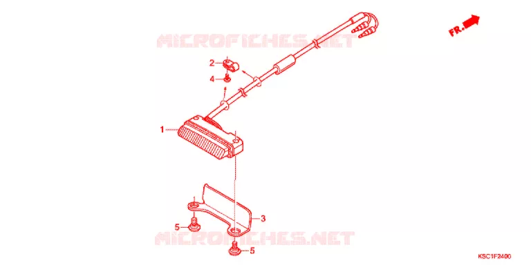 ACHTERLICHT(2) Honda MOTO 250 CRF 2011  CRF250XB