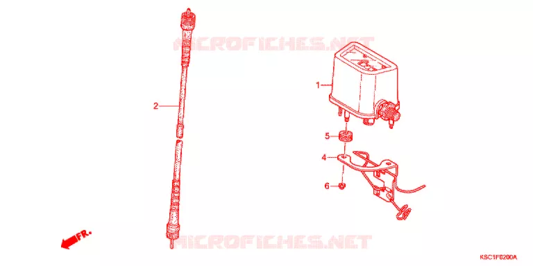 COMBINATIEMETER Honda MOTO 250 CRF 2015  CRF250XD