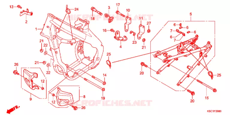 FRAME CHASSIS Honda MOTO 250 CRF 2013  CRF250XD