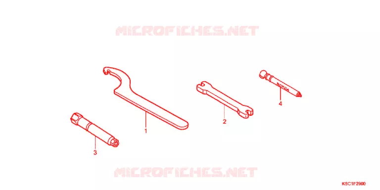 GEREEDSCHAP/ACCUVAK Honda MOTO 250 CRF 2016  CRF250XD
