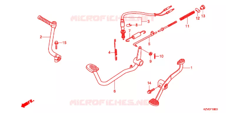PEDAAL/KICKSTARTER ARM Honda MOTO 110 CUB 2016  NBC110BNG