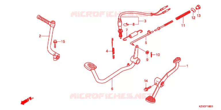 PEDAAL/KICKSTARTER ARM Honda MOTO 110 CUB 2016  NBC110BNG