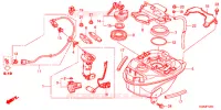 BRANDSTOF TANK/BRANDSTOF POMP voor Honda SUPER CUB 50 PRO -J- 2017