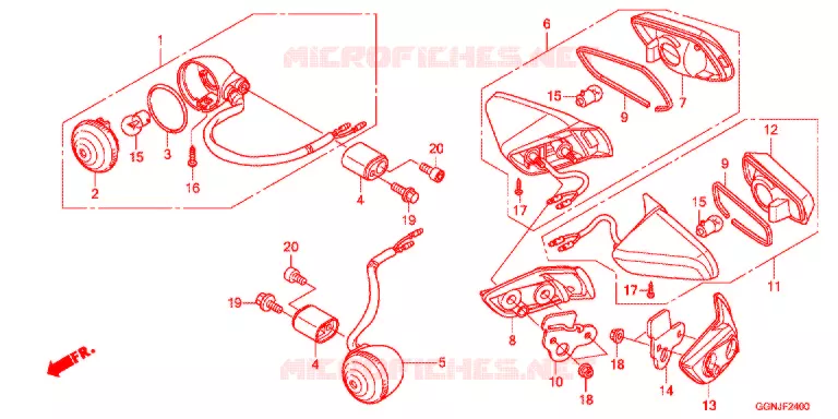 KNIPPERLICHT(2) Honda SCOOTER 50 CUB 2017  NBC50BNG_PRO