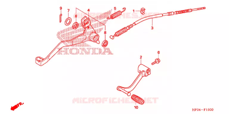 OPSTAP/PEDAAL Honda ATV 90 FOURTRAX 2014  TRX90XE