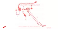 HOOFD STANDAARD/REMPEDAAL voor Honda VF 750 MAGNA 1997
