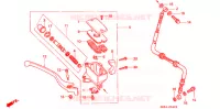 VOORREM HOOFDCILINDER voor Honda VF 750 MAGNA 1997