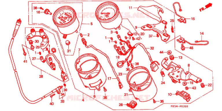 COMBINATIEMETER Honda MOTO 750 VF 2000  VF750C2Y