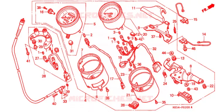 COMBINATIEMETER Honda MOTO 750 VF 1996  VF750CDT
