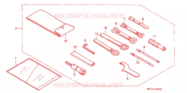 GEREEDSCHAP/ACCUVAK Honda MOTO 750 VF 1994  VF750CR