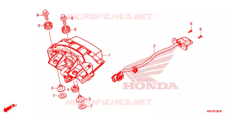 ACHTERLICHT(2) Honda MOTO 750 ADV 2017  ADV750H