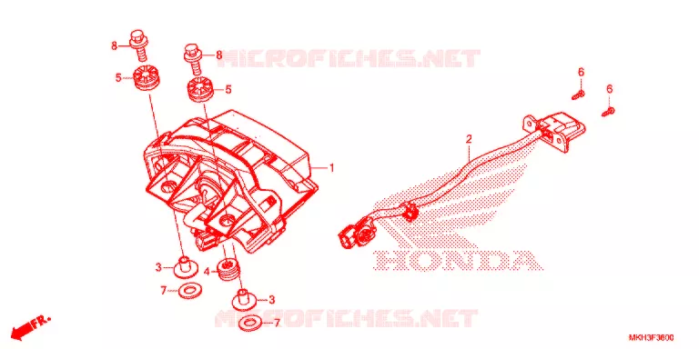ACHTERLICHT(2) Honda MOTO 750 ADV 2017  ADV750LH